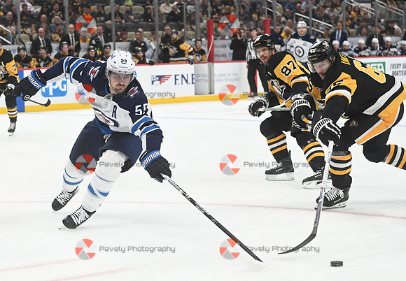 Jets Penguins Hockey
