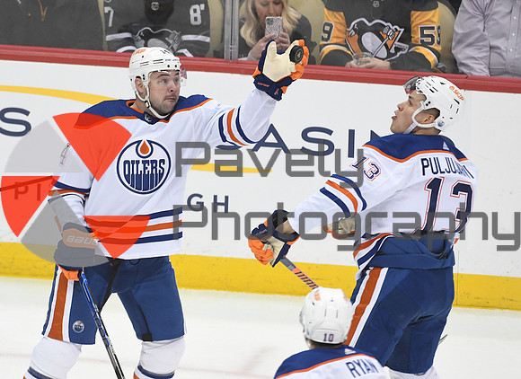 Oilers Penguins Hockey