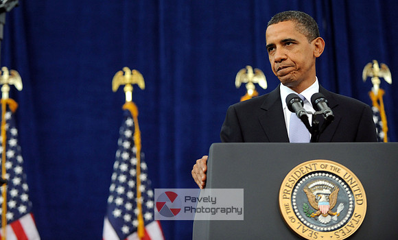 President Barack Obama Podium while working for www.triblive.com