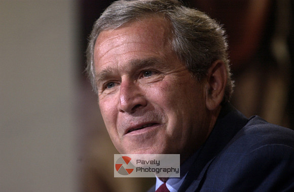 President George Bush while working for www.triblive.com