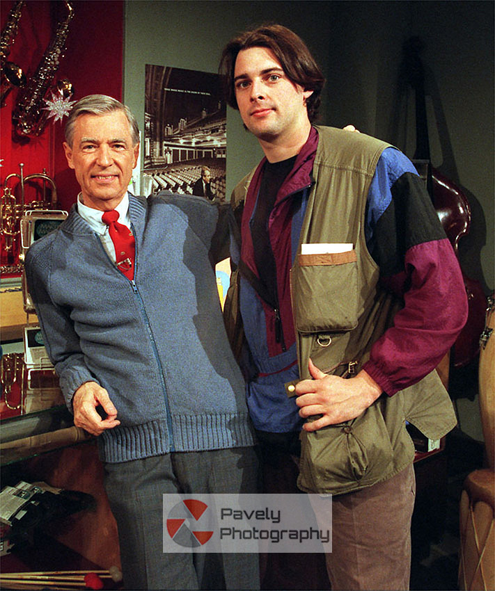 With Mr. Rogers while working for www.triblive.com