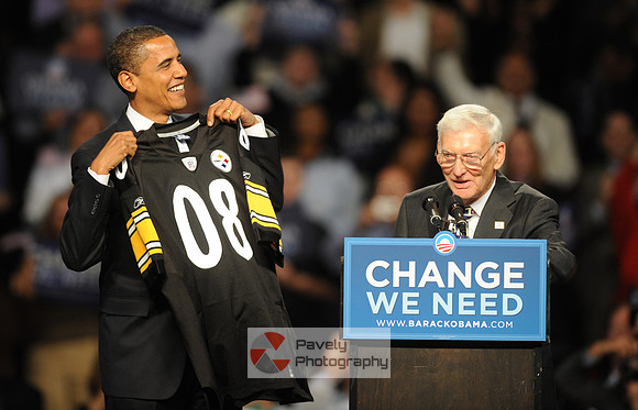 President Barack Obama & Dan Rooney while working for www.triblive.com